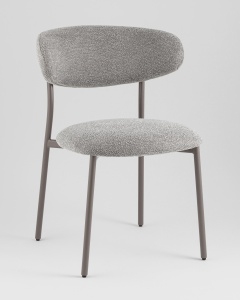Стул обеденный Ayla серый серые ножки