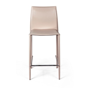 Стул полубарный Рольф, кожа капучино