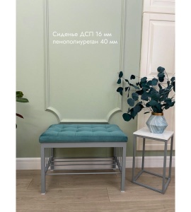 Банкетка Сканди-60 (бирюзовый/серый)