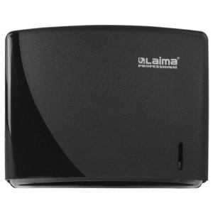 Диспенсер для полотенец LAIMA PROFESSIONAL ORIGINAL (Система H2), Z-сложения, черный, ABS-пластик, 605760