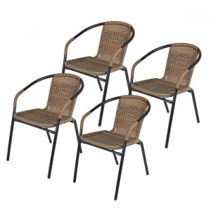 Комплект мебели Асоль LRC-02/LRT04-70x70 Light Brown (4+1)