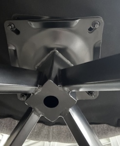 Стул МОН (MON) 360 град. поворот. цвет СЕРЫЙ Family-022, ткань / черный / Товарный знак DISAUR