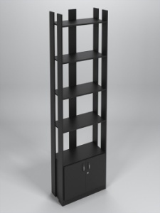 Стойка из ДСП №1А серии "ЭКОНОМ", Черный