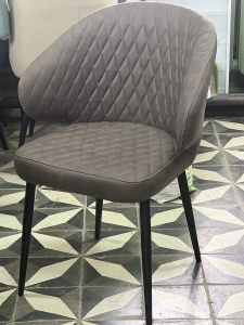 Стул ХИЛТ, цвет B29 Шоколадный, велюр / черный каркас