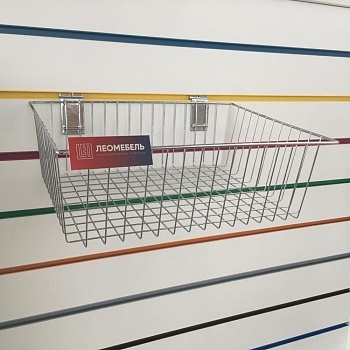 A198/h125c - Корзина 390х300х125Н мм, хром