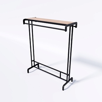 Вешалка-рейл напольная для джинс и брюк FORTE-PRO двухсторонний 1400х450