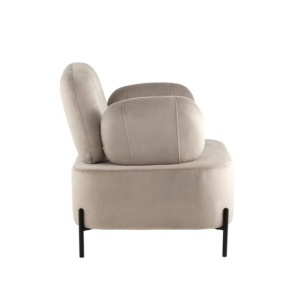 Кресло Кэнди велюр светло-серый