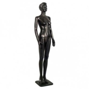 F-1RU-Face Black (MDb-01) Манекен женский пластиковый с лицом, рост 1780 мм, 82х60х86 см