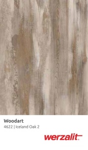 Стол обеденный Fuoz Werzalit Woodart черный, исландский дуб 2