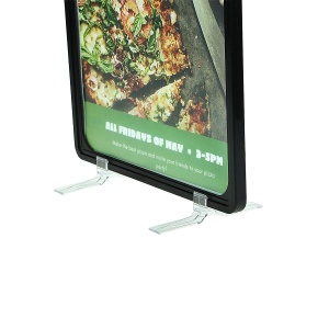 Стойка на подставках BASE-90 с рамкой PF-A4, цвет черный