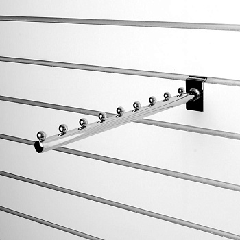 A016 Кронштейн прямой с 9-ю шариками, d=19мм, длина 400мм,  хром