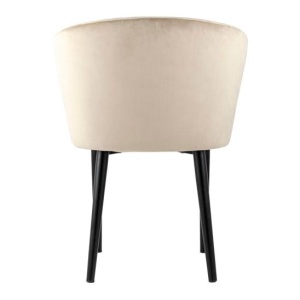 Стул с подлокотниками Нейтон, велюр бежевый