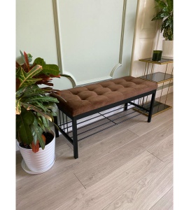 Банкетка Сканди-96-1 (коричневый/черный)