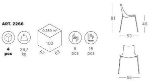 Стул прозрачный Wave 4 legs песочный;хром, песочный
