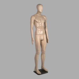 M1RU Skin(MMn-02) Манекен мужской пластиковый, безликий, рост 1850 мм, 96х68х96 см