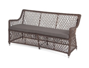 "Латте" диван двухместный из искусственного ротанга, цвет коричневыйцвет коричневый