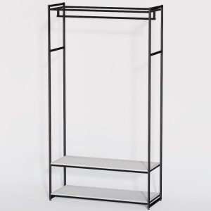 Стеллаж для одежды в стиле Лофт A22120-09-ЧБ