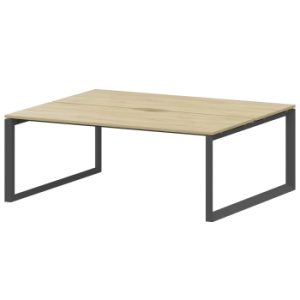 Бенч двойной на 2 рабочих места на металлокаркасе Аргентум-МП НТМП.О.Б2-180 Баттл Рок/Антрацит