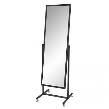 AST-03К Зеркало напольное на колесах, 545Lx1735Hx500Dмм, пол. 1440х440мм  цвет металла Хром