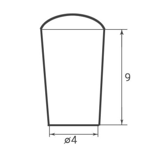 TH-4 \ Заглушка для крючка диаметром 4мм