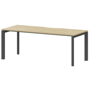 Стол на металлокаркасе Аргентум-МП НТМП.П-180 Баттл Рок/Антрацит