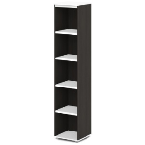 Стеллаж высокий узкий S-71 Сентида - Sentida (Восприятие) цвет Дуб Честерфилд и Белый