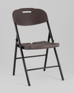 Стул складной банкетный коричневый под дерево