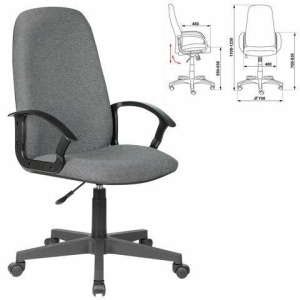 Кресло офисное BRABIX "Element EX-289", ткань, серое, 532093