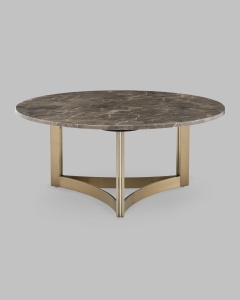 Журнальный столик Кассия 90*90 см темная керамика