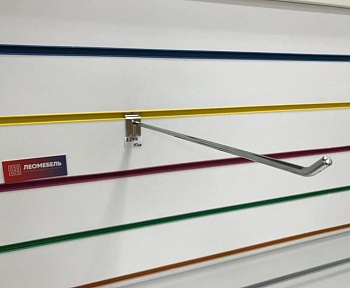 A295c/6p Крючок, длина 350мм, d=6мм, без наконечника, хром