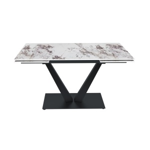 Стол раскладной Малибу (140+40+40), керамика глянцевая Patagoniya