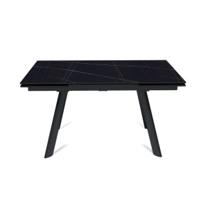 Стол раскладной Stone (140+40+40), керамика матовая Black Gold