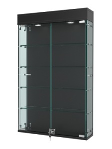 Витрина "АТРИУМ" настенная №2А-1, Черный