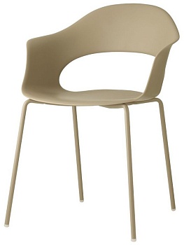 Кресло пластиковое Lady B Go Green тортора