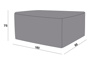 Защитный чехол на стол Латте 160×95×75 см