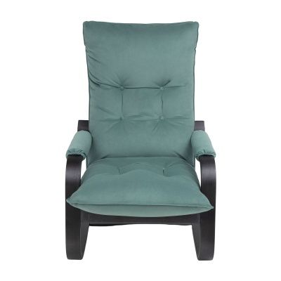 Кресло-качалка Leset Форест, мятный, велюр, цвет каркаса венге