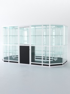 Павильон торговый из профиля островной №5г, Черный