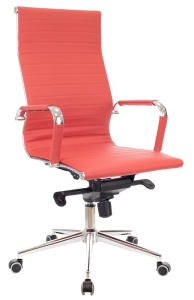 Кресло руководителя Everprof Rio M Экокожа Красный