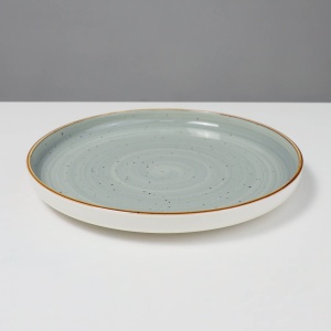 Блюдо круглое VITAL 2, фарфор, голубой, 25*25*3см