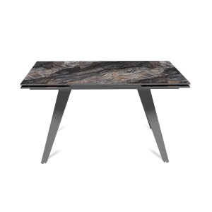 Стол раскладной Рейн (140+40+40), керамика Венецианский камень глянцевый