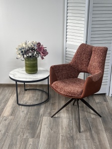 Стул DAVEN 360 град. поворот. RIELY-501 / G1038-18 Коричневый /Темно-серый, ®DISAUR