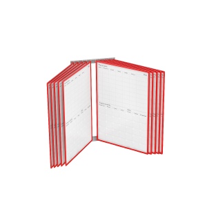 Перекидная система POSTERLINE WALL-10 с красными рамками А2