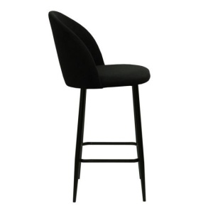 Полубарный стул Solar, велюр черный