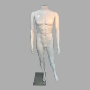 MA-2W-metal head Манекен мужской глянцевый 188/96/76/94