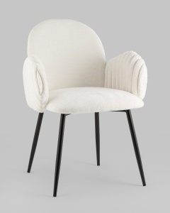 Стул обеденный Wave Stripes букле белый