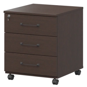 Тумба мобильная с центральным замком Приоритет К-923.Р Дуб венге