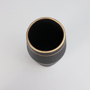 Ваза керамическая STORM, черный, 11*11*20см