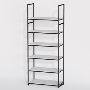 Стеллаж в стиле ЛОФТ A2290-20-ЧБ 220х90х45