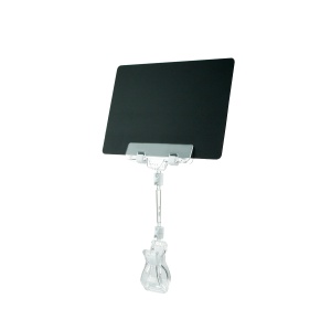 Ценникодержатель на прищепке с широким зажимом FX-CLAMP, ножка 50 мм