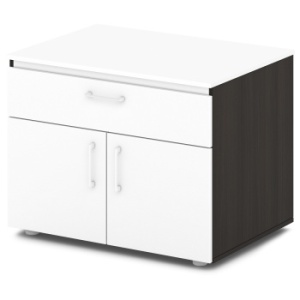 Тумба под аппаратуру S-280 Сентида - Sentida (Восприятие) цвет Дуб Честерфилд и Белый